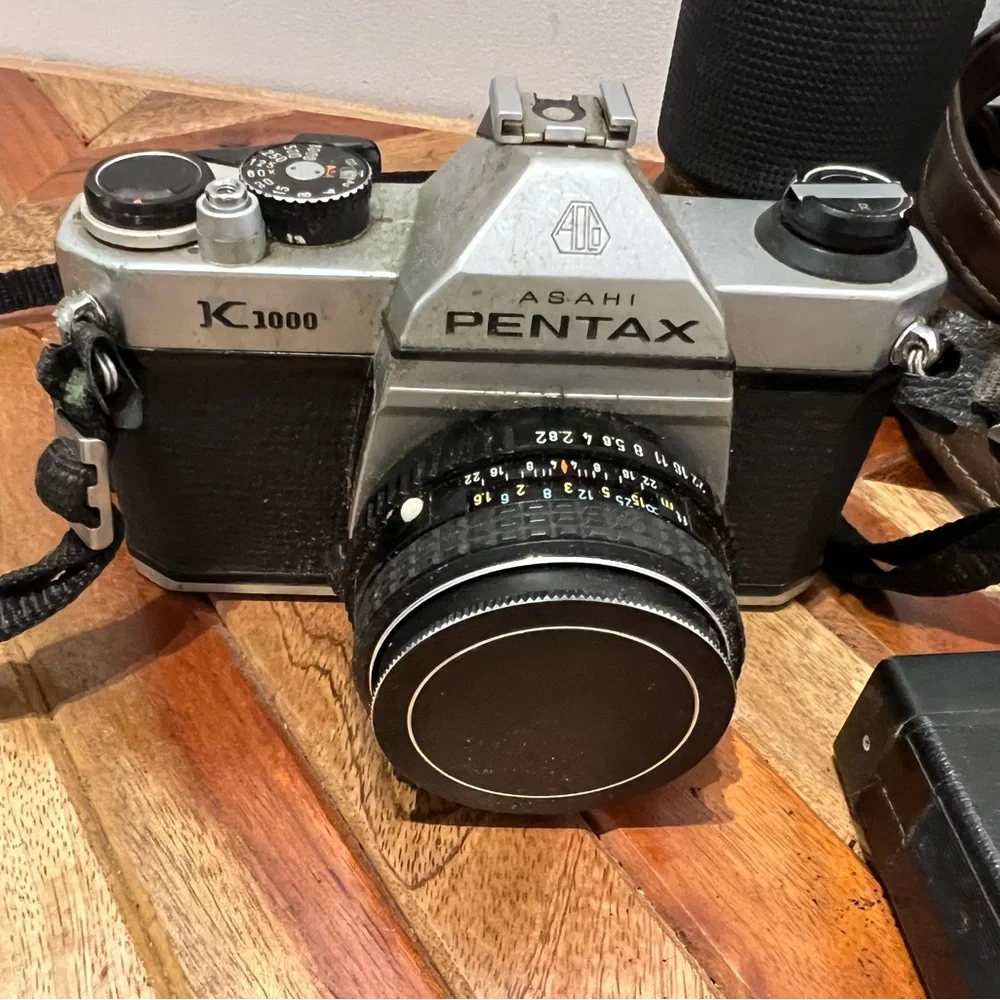 Vintage Camera, lenses, and bag